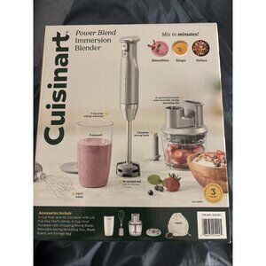 Cuisinart power blend immersion blender w/ accessories and To-Go cup NEW IN BOX
